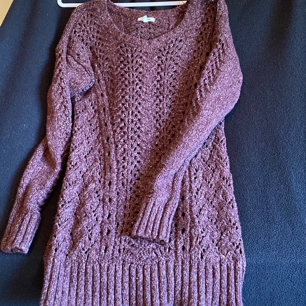 Maurices long purple sweater